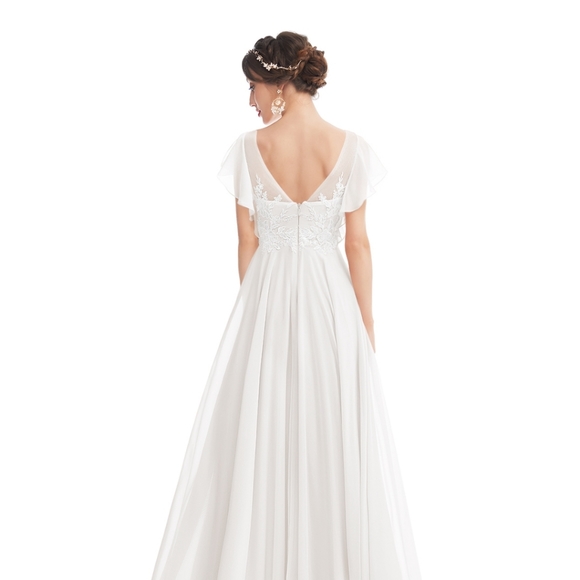 Jjs House Bridesmaid Gown Ivory Size 16W - Picture 3 of 6